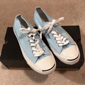 Light blue Jack Purcell converse
